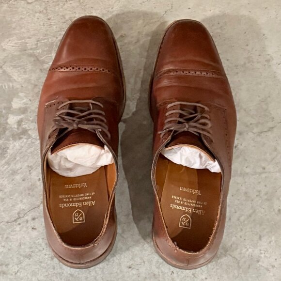 Allen Edmonds Brady Cap Toe Oxford & Matching Belt – Premium Leather Set